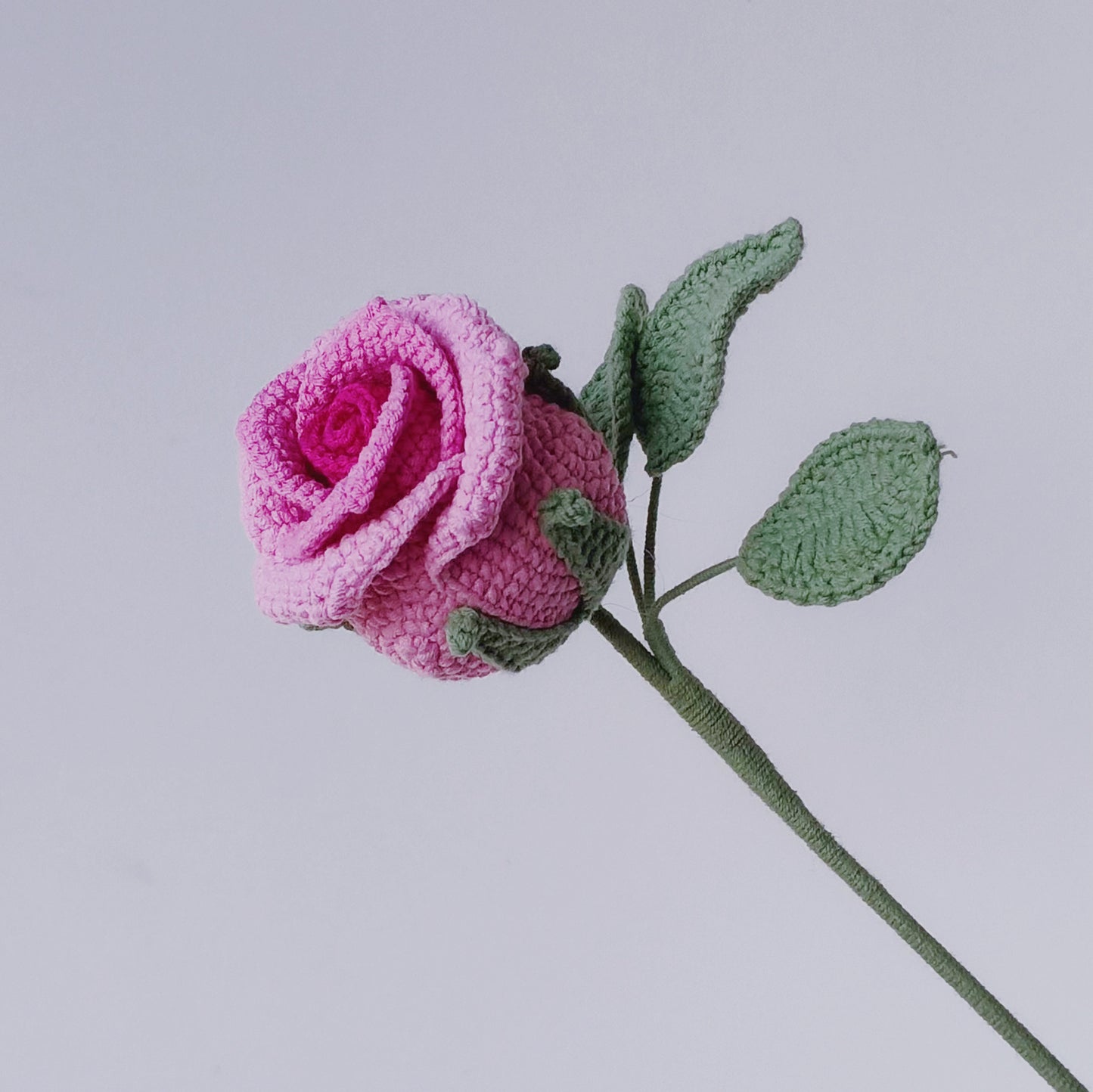 A-Crochet Rose, Handmade Knitted Flowers, Crochet Flower Bouquet, Personalized Gift for Birthday/Anniversary, Home Decor, MultiColor Option