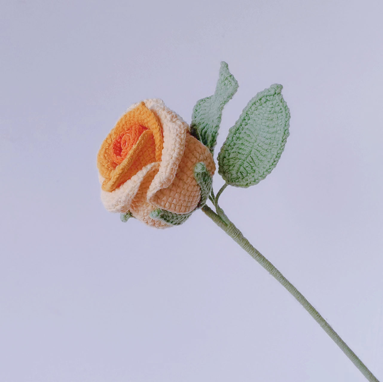 A-Crochet Rose, Handmade Knitted Flowers, Crochet Flower Bouquet, Personalized Gift for Birthday/Anniversary, Home Decor, MultiColor Option