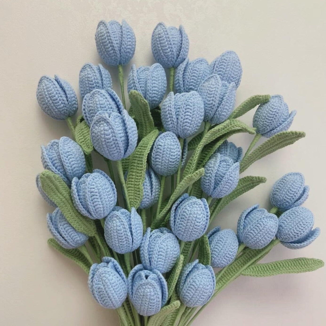 A-Crochet tulip bouquet, Multiple colors, Tulips, Handmade gift, Finished product, Birthday/Anniversary, Gifts for her