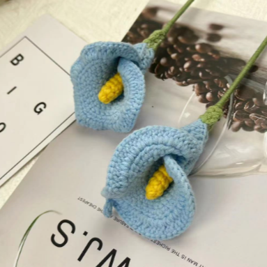 A-Handmade Crochet Calla Lily, Multiple Colors, Crochet Flowers for Birthday Gift, Knitted Crochet Plants, Wedding/Anniversary Gifts